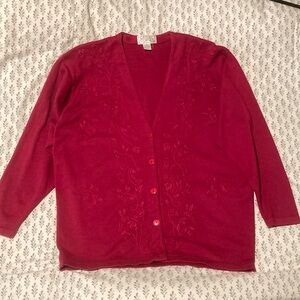 80s vintage Casual Corner Cardigan